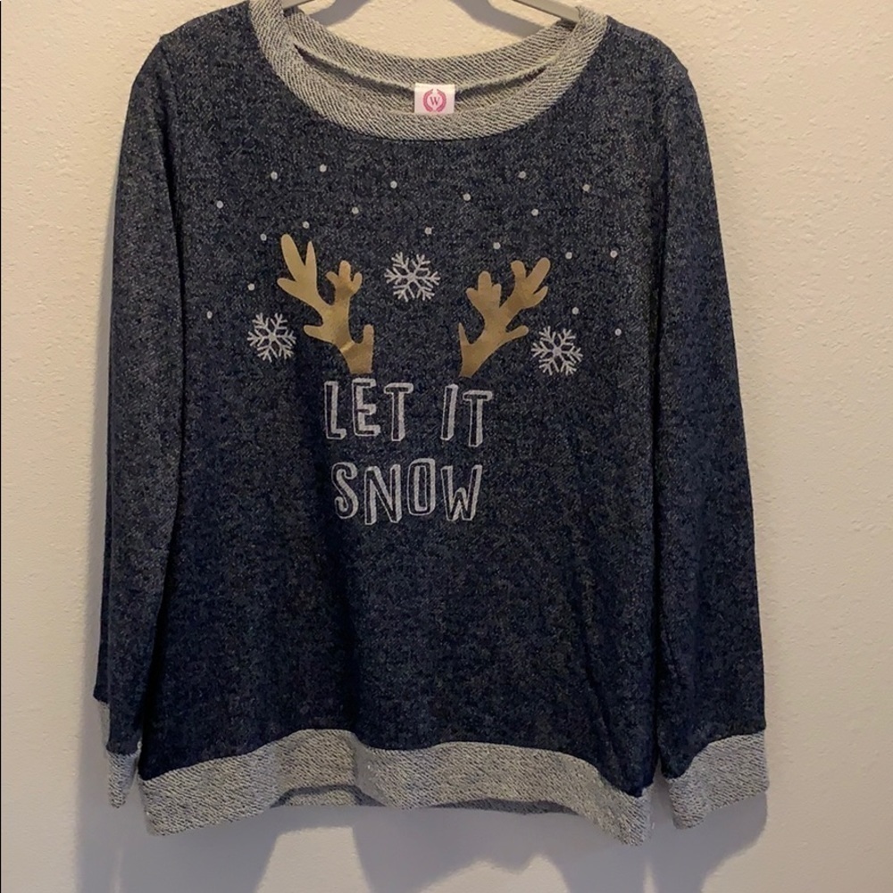 Wanna B Brand lightweight sweatshirt gray Size M.​​​​​​​​